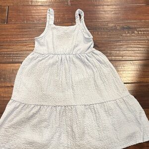Zara White Textured Kids Dress girls size 9